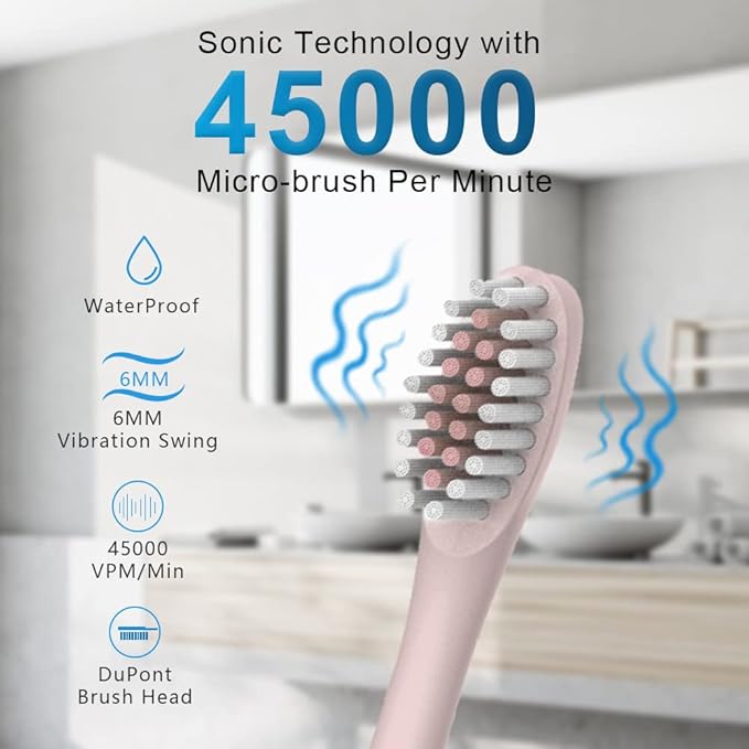 Cepillo de Dientes Eléctrico Recargable de Larga Duración
