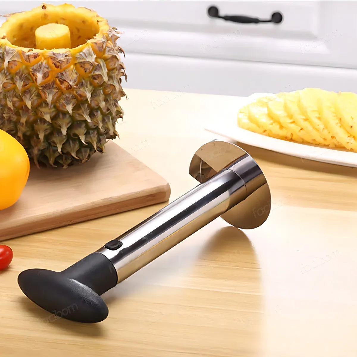 Cortador de Piña en Espiral de Acero Inoxidable