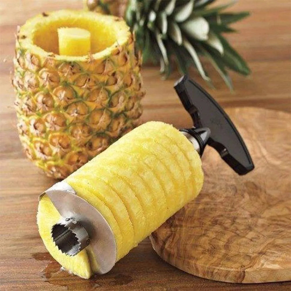 Cortador de Piña en Espiral de Acero Inoxidable