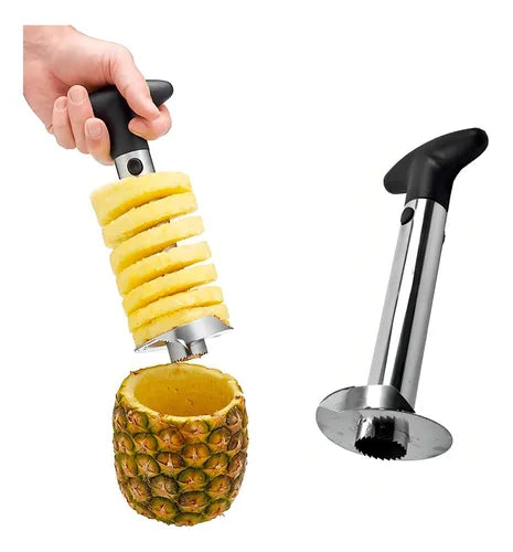 Cortador de Piña en Espiral de Acero Inoxidable